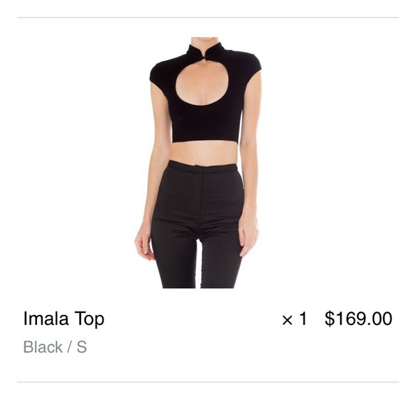 *SOLD*AREYOUAMI Imala Top In Black*SOLD* - Picture 4 of 4